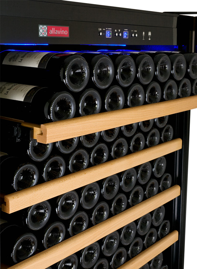 32" Wide Vite II Tru-Vino 277 Bottle Single Zone Stainless Steel Left Hinge Wine Refrigerator-Wine Coolers-The Wine Cooler Club