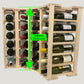 Kingsbottle 4 Column 24 Bottle Curved Corner Wine Cube WCC24B-Wine Racks-The Wine Cooler Club