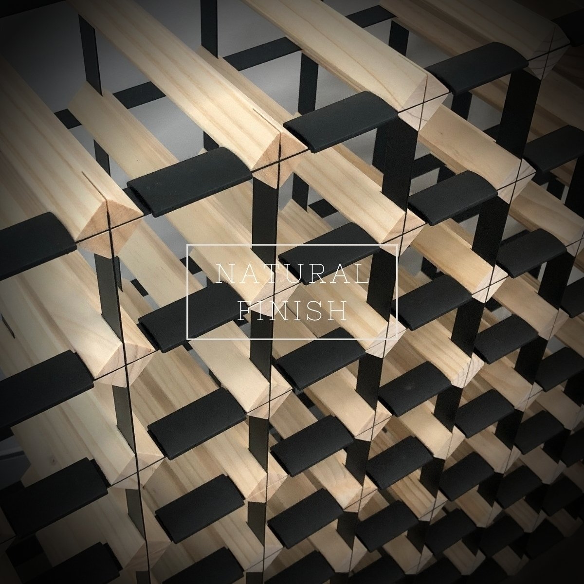 Kingsbottle 12 Bottle Timber Wine Rack | 3x3 Configuration WRT012N-Wine Racks-The Wine Cooler Club