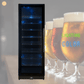 Kingsbottle 72" Large Beverage Refrigerator With Clear Glass Door KBU170BX-FG LHH