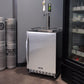 24" Wide Dual Tap Stainless Steel Commercial Right Hinge Built-In Kegerator with Kit-Kegerators-The Wine Cooler Club