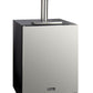 24" Wide Single Tap Stainless Steel Built-In Left Hinge ADA Kegerator with Kit-Kegerators-The Wine Cooler Club