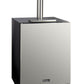 24" Wide Dual Tap Stainless Steel Built-In Left Hinge ADA Kegerator with Kit-Kegerators-The Wine Cooler Club