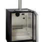 24" Wide Dual Tap Stainless Steel Built-In Left Hinge ADA Kegerator with Kit-Kegerators-The Wine Cooler Club