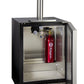 24" Wide Dual Tap Stainless Steel Built-In Left Hinge ADA Kegerator with Kit-Kegerators-The Wine Cooler Club