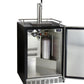24" Wide Kombucha Single Tap Black Commercial Built-In Right Hinge Kegerator-Kegerators-The Wine Cooler Club