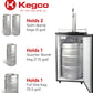 20" Wide Kombucha Single Tap Black Kegerator-Kegerators-The Wine Cooler Club