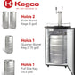 20" Wide Cold Brew Coffee Dual Tap Stainless Steel Kegerator-Kegerators-The Wine Cooler Club