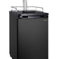20" Wide Kombucha Single Tap Black Kegerator-Kegerators-The Wine Cooler Club