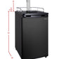 20" Wide Homebrew Dual Tap Black Kegerator-Kegerators-The Wine Cooler Club