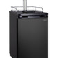 20" Wide Homebrew Dual Tap Black Kegerator-Kegerators-The Wine Cooler Club