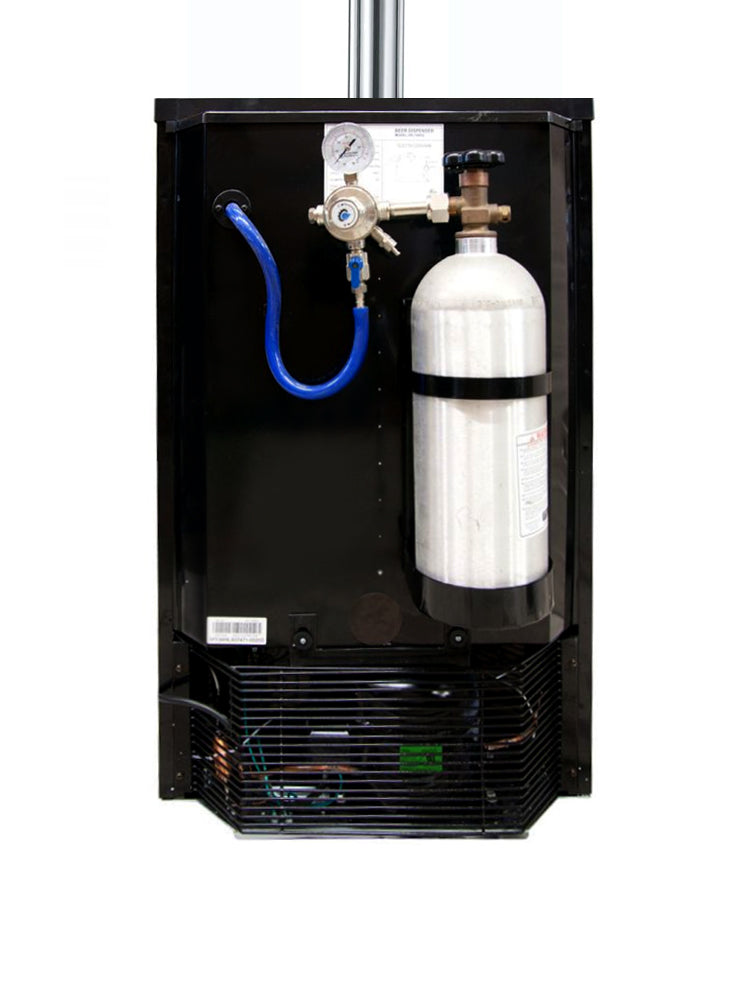 20" Wide Kombucha Dual Tap Stainless Steel Kegerator-Kegerators-The Wine Cooler Club