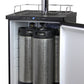 24" Wide Kombucha Single Tap Black Stainless Steel Kegerator-Kegerators-The Wine Cooler Club