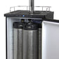 24" Wide Kombucha Triple Tap Black Kegerator-Kegerators-The Wine Cooler Club