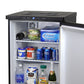 24" Wide Kombucha Triple Tap Black Kegerator-Kegerators-The Wine Cooler Club