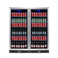 Kingsbottle 56" Tall Beverage Fridge Center Freestanding KBU100BX-SS, LHH-Refrigerators-The Wine Cooler Club