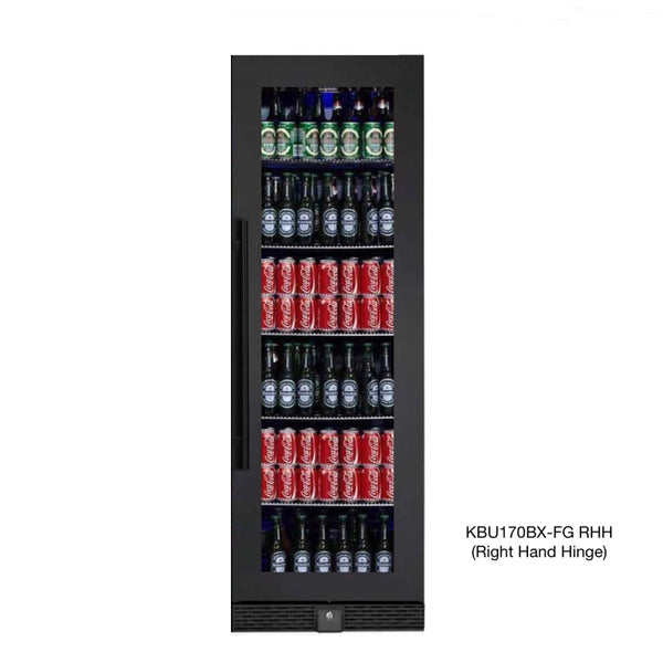 Kingsbottle 72 Large Beverage Refrigerator With Clear Glass Door KBU170BX-FG, RHH-Wine Coolers-The Wine Cooler Club