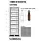 Kingsbottle 72" Large Beverage Refrigerator With Clear Glass Door KBU170BX-SS, LHH-Wine Coolers-The Wine Cooler Club