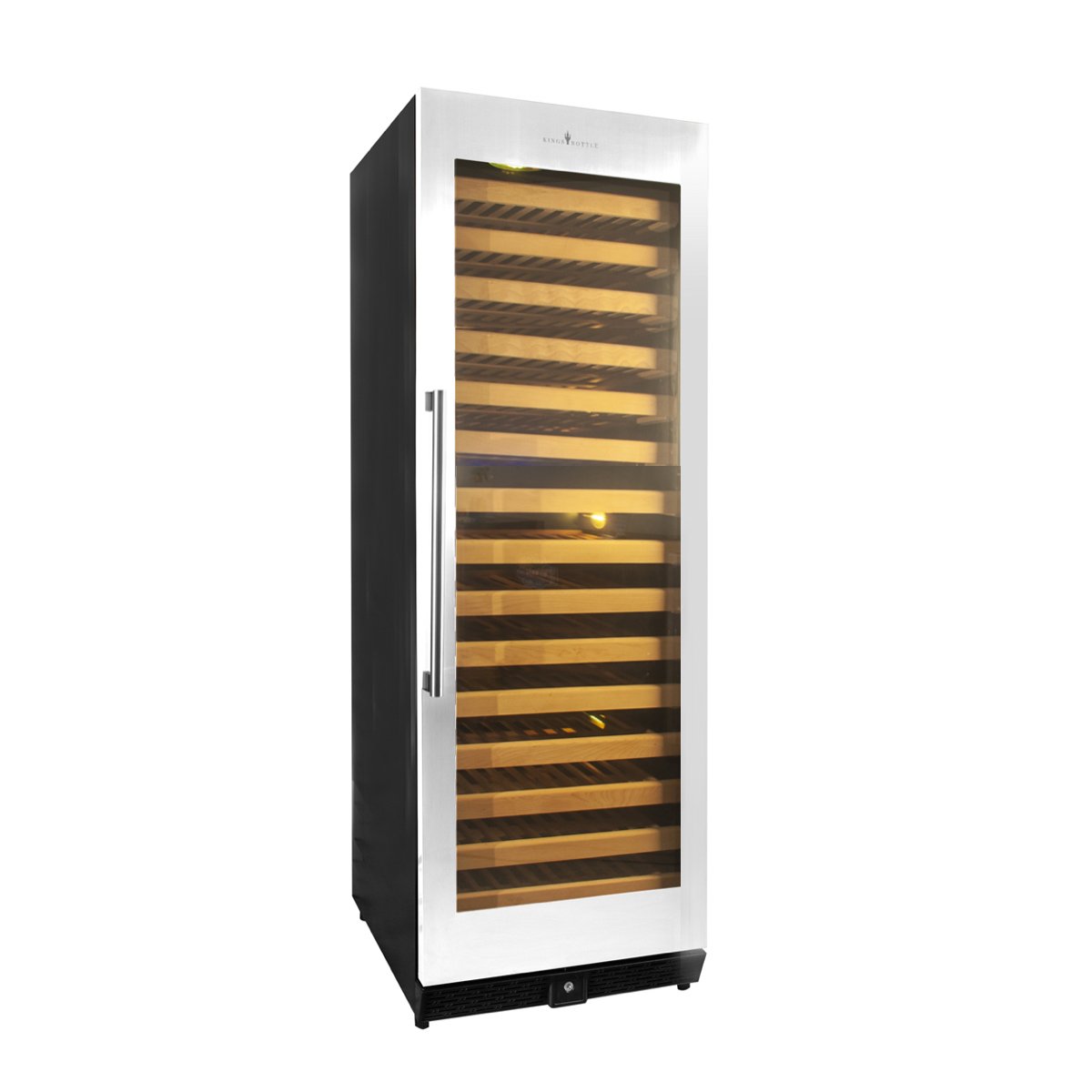 Kingsbottle 166 Bottle Large Wine Cooler Refrigerator Drinks Cabinet KBU170WX-SS RHH-Wine Coolers-The Wine Cooler Club
