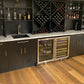 Kingsbottle 48 Inch Glass Door Wine And Beverage Fridge Center Built In KBU50BW3-FG-Wine Coolers-The Wine Cooler Club