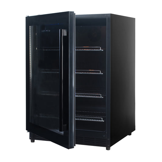 Kingsbottle 24 Inch Under Counter Beer Cooler Fridge Built In KBU50BX-FG, LHH-Wine Coolers-The Wine Cooler Club