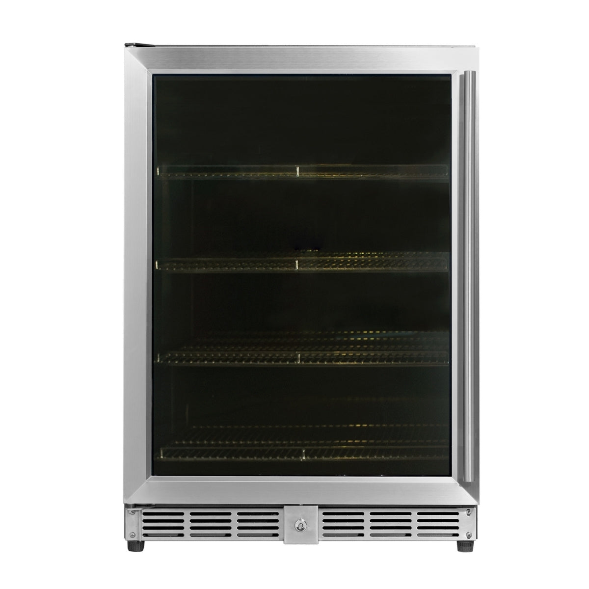 Kingsbottle 24 Inch Under Counter Beer Cooler Fridge Built In KBU50BX-SS, LHH-Wine Coolers-The Wine Cooler Club