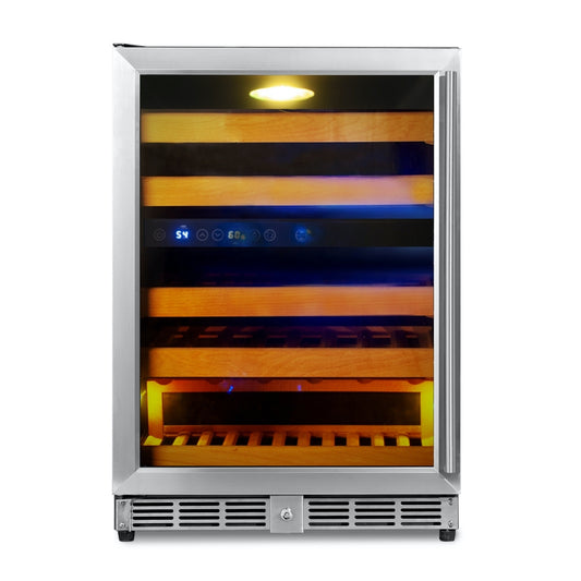 Kingsbottle 44 Bottles 24 Inch Under Counter Dual Zone Wine Cooler Drinks KBU50DX, LHH-Wine Coolers-The Wine Cooler Club