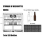 Kingsbottle 36 Inch Heating Glass 2 Door Built In Beverage Fridge KBU56M-Wine Coolers-The Wine Cooler Club
