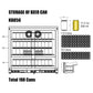 Kingsbottle 36 Inch Heating Glass 2 Door Built In Beverage Fridge KBU56M-Wine Coolers-The Wine Cooler Club
