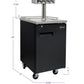 24" Wide Homebrew Four Tap Black Commercial Kegerator-Kegerators-The Wine Cooler Club