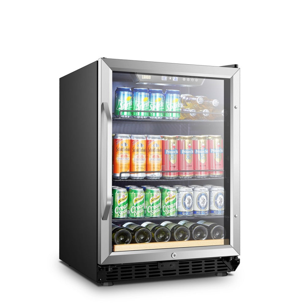 LANBO 110 CANS 6 BOTTLES BEVERAGE COOLER LB148BC-Wine Fridges-The Wine Cooler Club