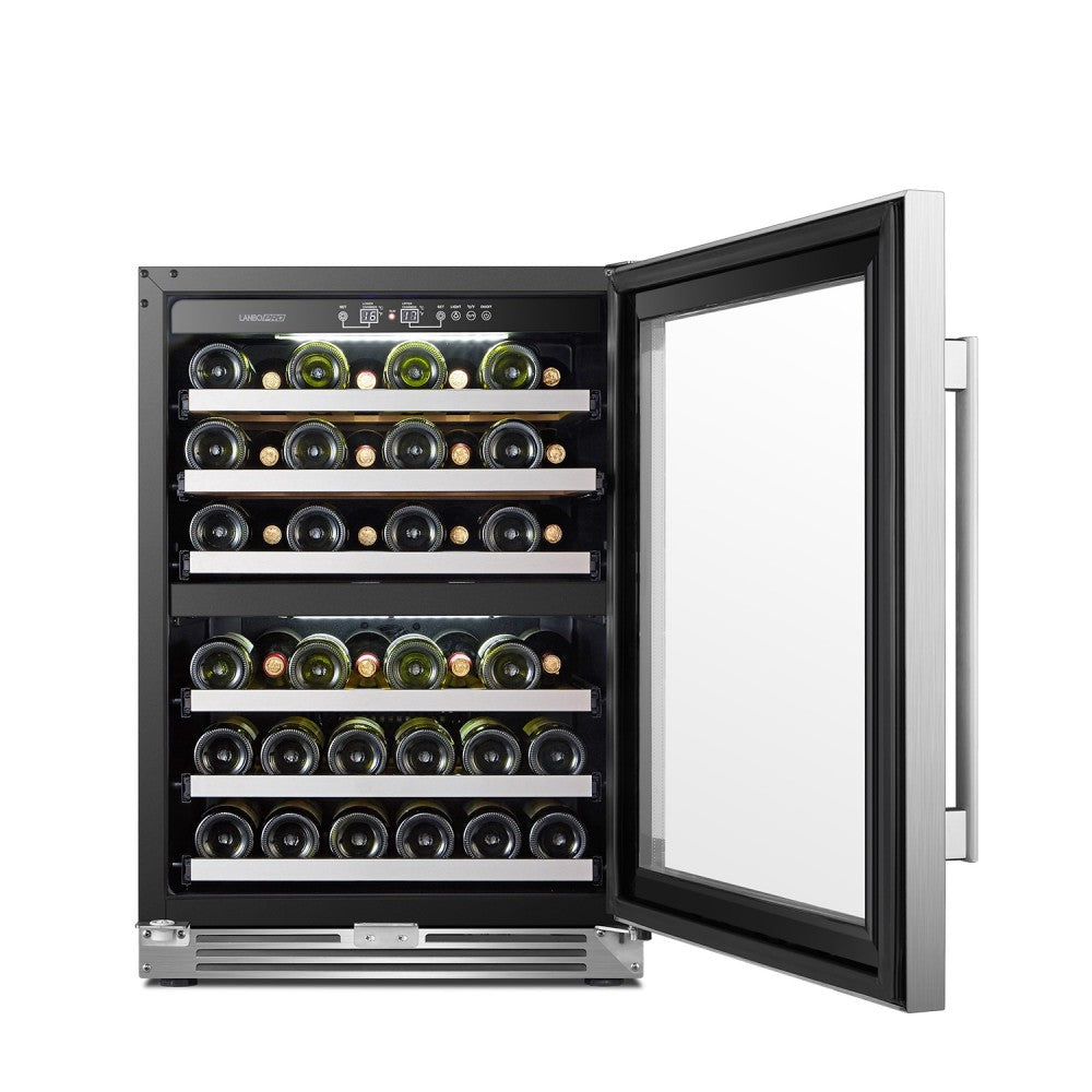 LANBOPRO 44 BOTTLE DUAL ZONE WINE COOLER LP54D-Wine Coolers-The Wine Cooler Club