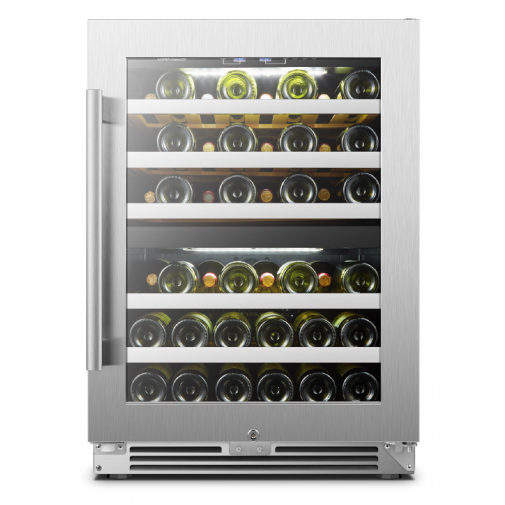 LANBOPRO 44 BOTTLE DUAL ZONE WINE COOLER LP54D-Wine Coolers-The Wine Cooler Club