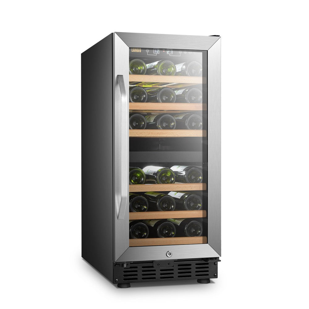 LANBO 28 BOTTLE DUAL ZONE WINE COOLER LW28D-Wine Coolers-The Wine Cooler Club