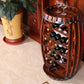 Large Wooden Barrel Shaped 23 Bottle Wine Rack QI003284L-Wine Bottle Holders-The Wine Cooler Club
