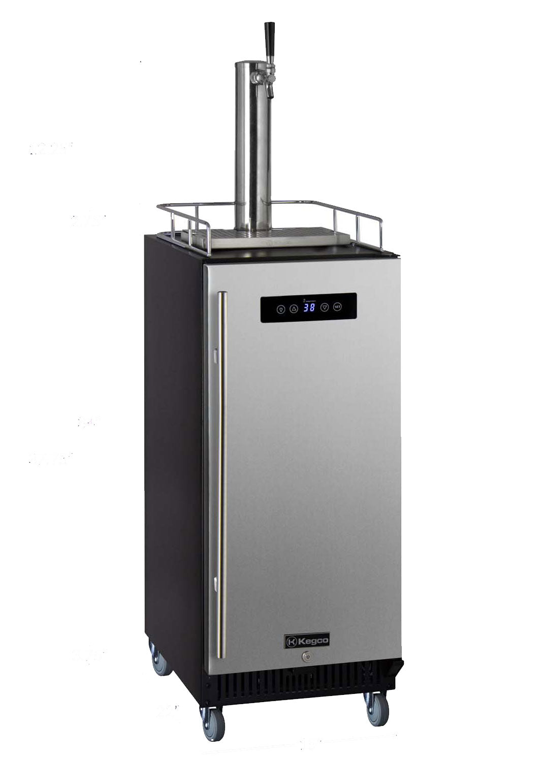 15" Wide Single Tap Stainless Steel Commercial Kegerator-Kegerators-The Wine Cooler Club