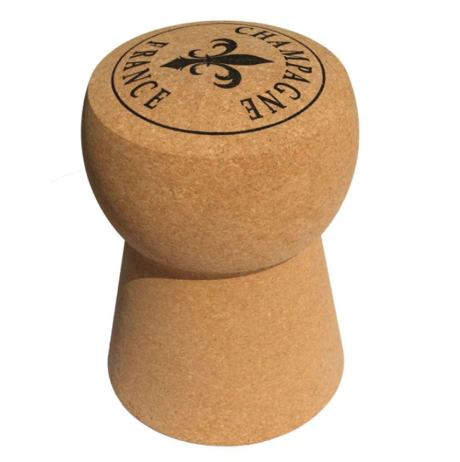 Kingsbottle Round Top Champagne Cork Stool Cork Table KBX001R-The Wine Cooler Club