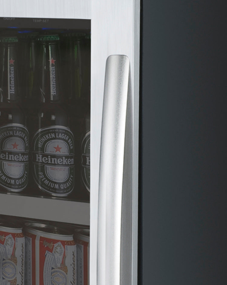15" Wide FlexCount II Tru-Vino Stainless Steel Left and Right Hinge Beverage Center-Wine Coolers-The Wine Cooler Club