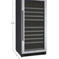24" Wide FlexCount II Tru-Vino 128 Bottle Single Zone Stainless Steel Left Hinge Wine Refrigerator - AO VSWR128-1SL20, AO VSWR128-1SR20-Wine Coolers-The Wine Cooler Club