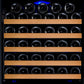 24" Wide FlexCount II Tru-Vino 172 Bottle Dual Zone Black Left Hinge Wine Refrigerator - AO VSWR172-2BL20, AO VSWR172-2BR20-Wine Coolers-The Wine Cooler Club