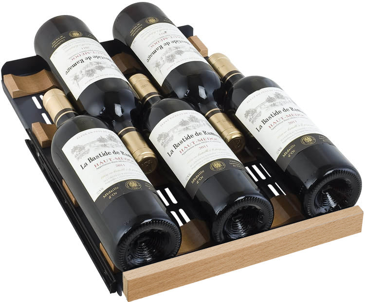 15" Wide FlexCount II Tru-Vino 30 Bottle Single Zone Black Wine Refrigerator - AO VSWR30-1BR20-Wine Coolers-The Wine Cooler Club