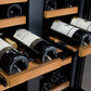 24" Wide FlexCount II Tru-Vino 36 Bottle Dual Zone Black Wine Refrigerator - AO VSWR36-2BF20-Wine Coolers-The Wine Cooler Club