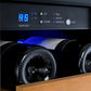 24" Wide FlexCount II Tru-Vino 36 Bottle Dual Zone Black Wine Refrigerator - AO VSWR36-2BF20-Wine Coolers-The Wine Cooler Club