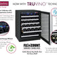47" Wide FlexCount II Tru-Vino 112 Bottle Three Zone Stainless Steel Side-by-Side Wine Refrigerator - BF 3Z-VSWR5656-S20-Wine Coolers-The Wine Cooler Club