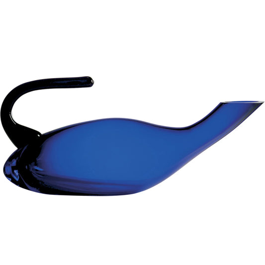 Ravenscroft Crystal Duck Decanter, Cobalt Blue, with Free Luxury Satin Decanter Bag W3676BL