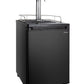 24" Wide Homebrew Dual Tap Black Kegerator-Kegerators-The Wine Cooler Club