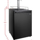 24" Wide Homebrew Dual Tap Black Kegerator-Kegerators-The Wine Cooler Club