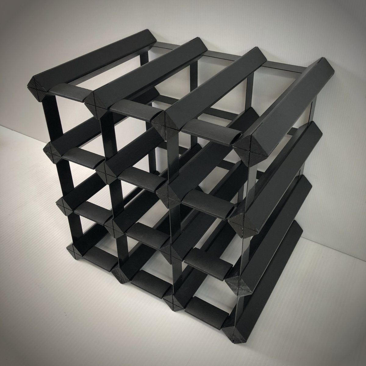 Kingsbottle 12 Bottle Timber Wine Rack | 3x3 Configuration WRT012N-Wine Racks-The Wine Cooler Club