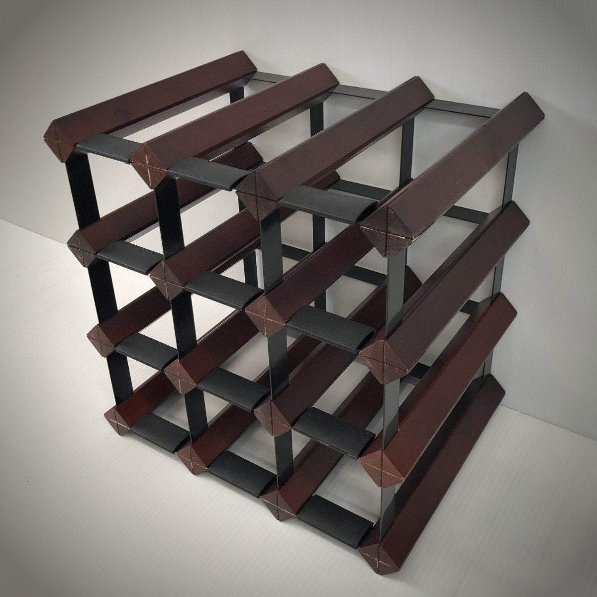 Kingsbottle 12 Bottle Timber Wine Rack | 3x3 Configuration WRT012N-Wine Racks-The Wine Cooler Club