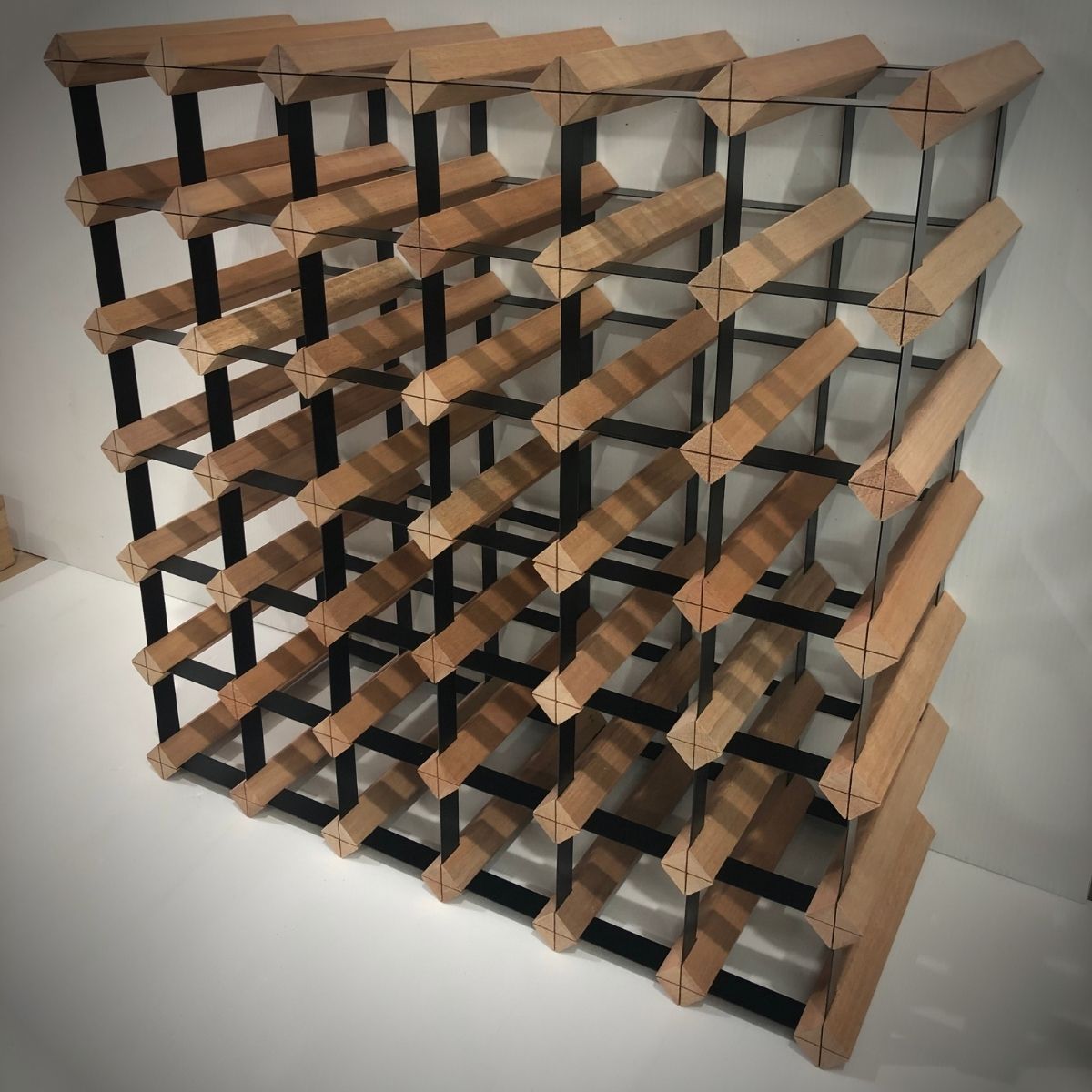 Kingsbottle 42 Bottle Timber Wine Rack | 6x6 Configuration WRT042N-Wine Racks-The Wine Cooler Club